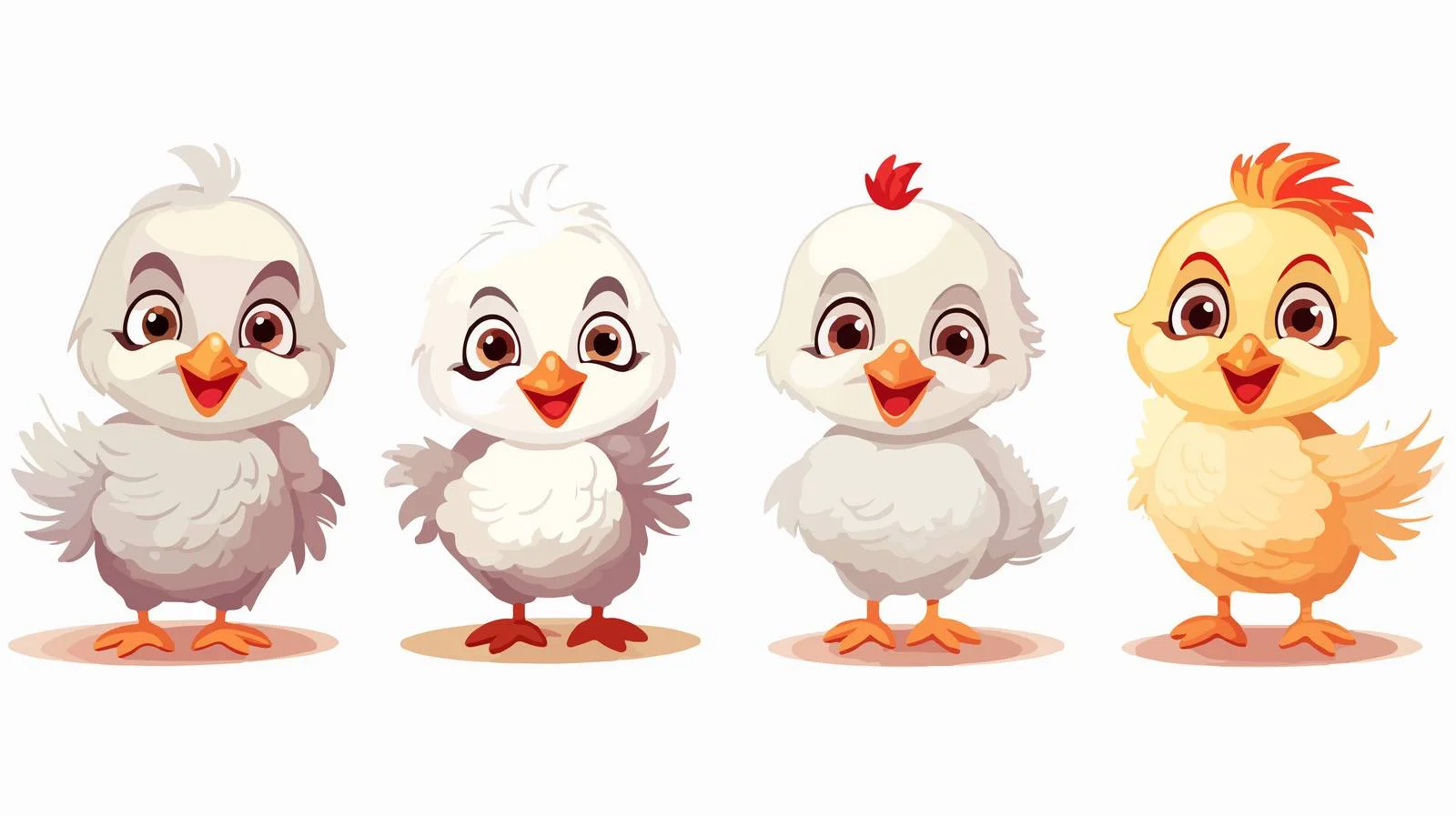 Cheerful Chicken Village Cart — free download from Dotvec