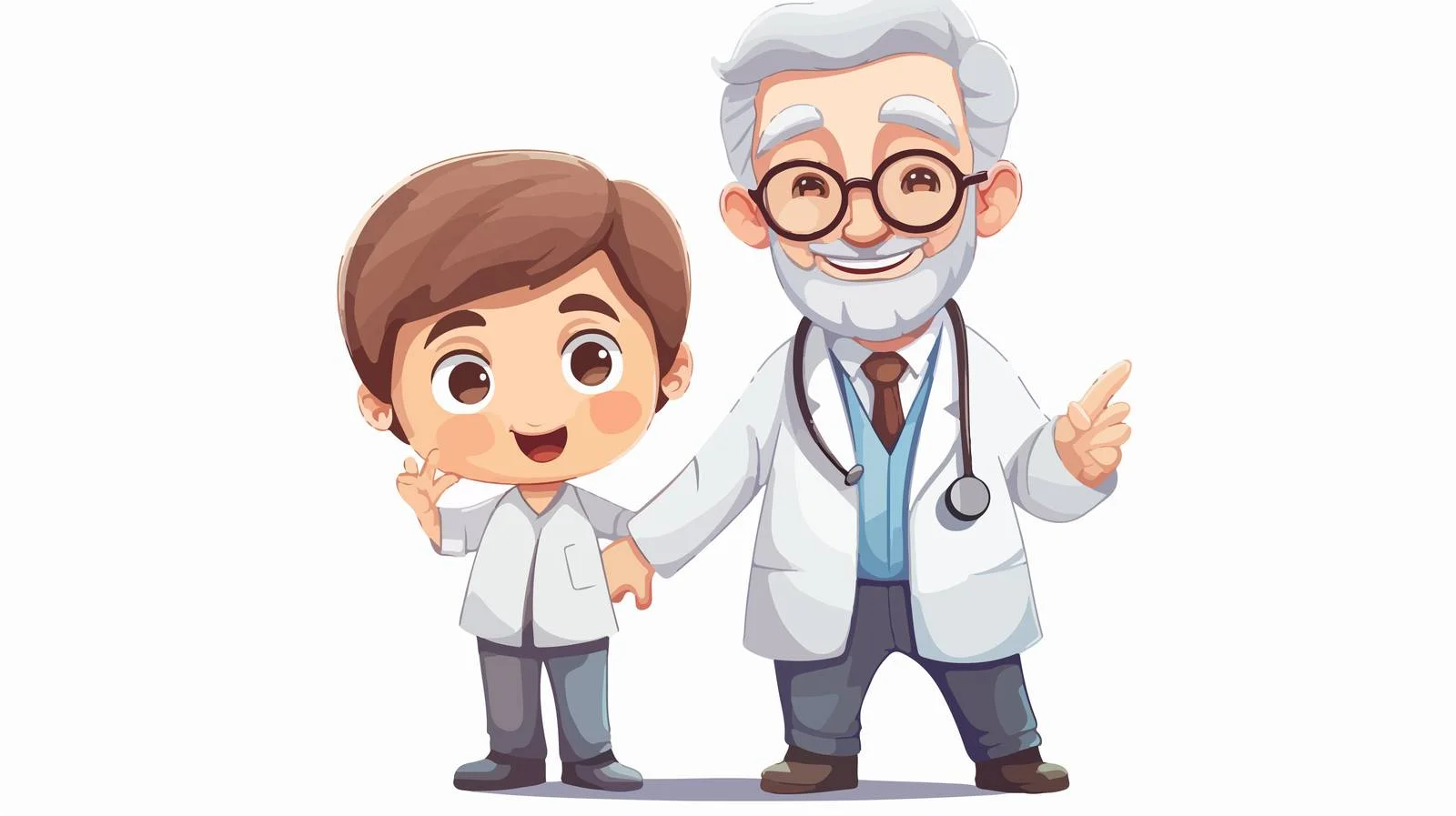 Compassionate Elderly Care Doctor Illustration — free download from Dotvec