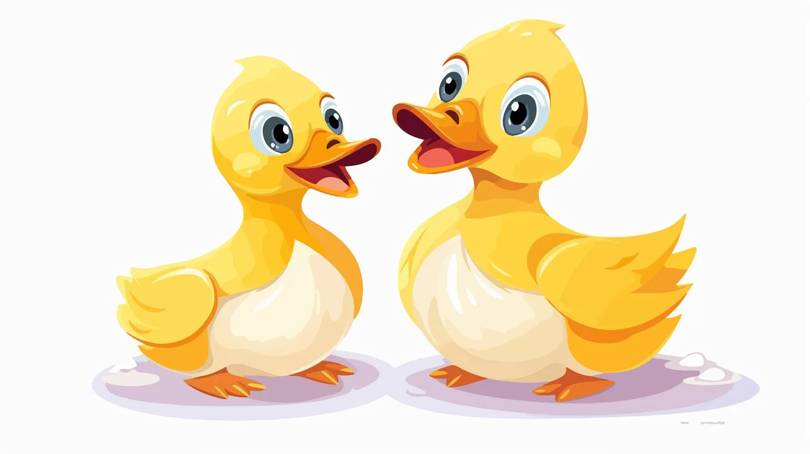 Adorable Duck Family Cartoon Illustration — free download from Dotvec