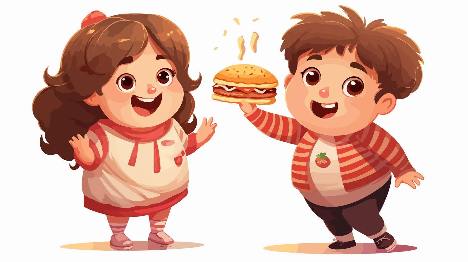 Charming Cartoon Kids — free download from Dotvec