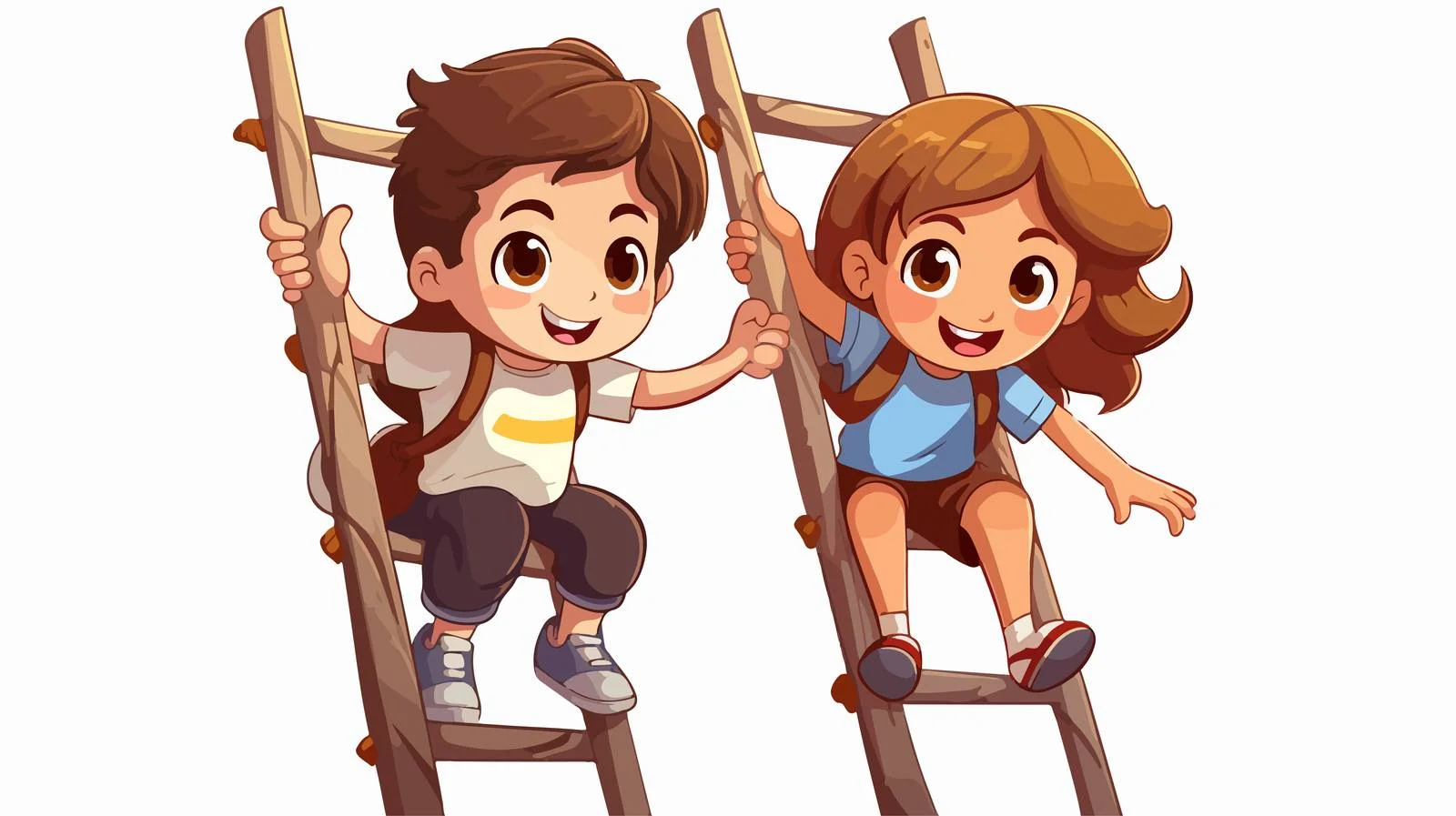 Children Playing and Climbing Together — free download from Dotvec