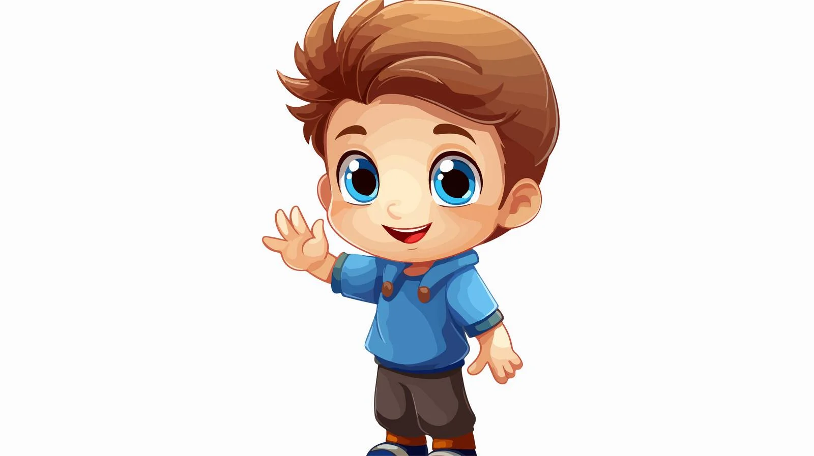 Joyful Kid Greeting Card Cartoon Vector — free download from Dotvec