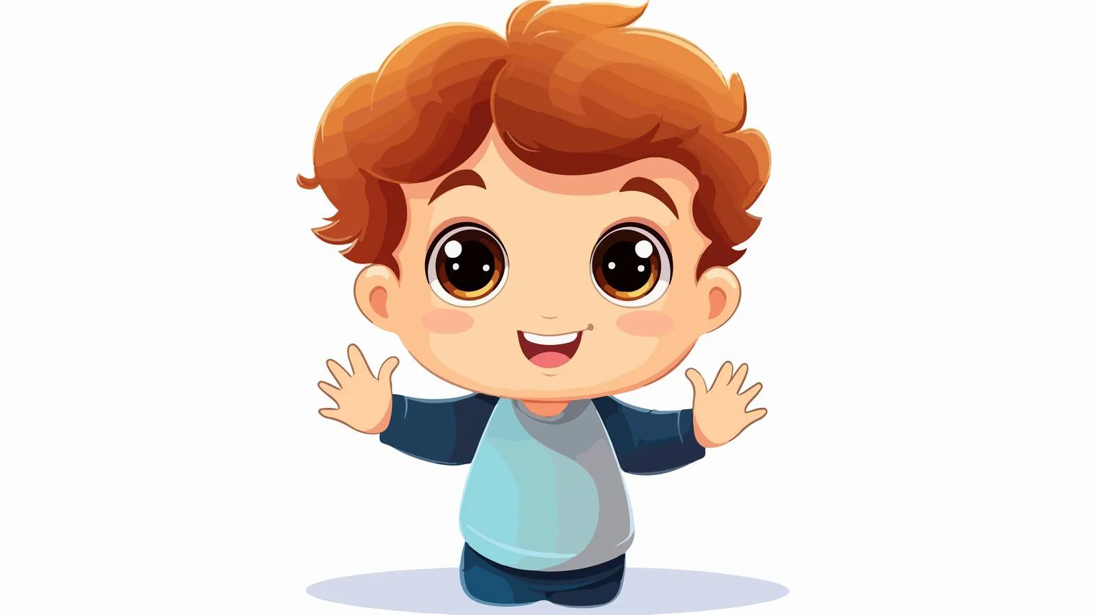 Cute Kid Greeting Card Cartoon — free download from Dotvec