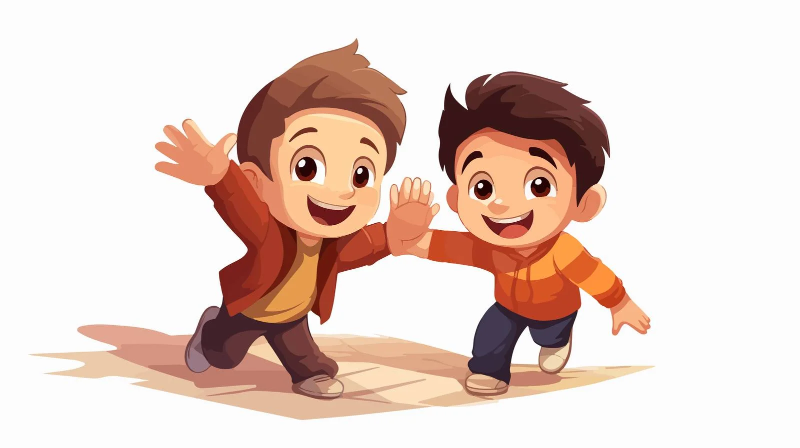 Kind Kid Assisting Friend Near Car — free download from Dotvec