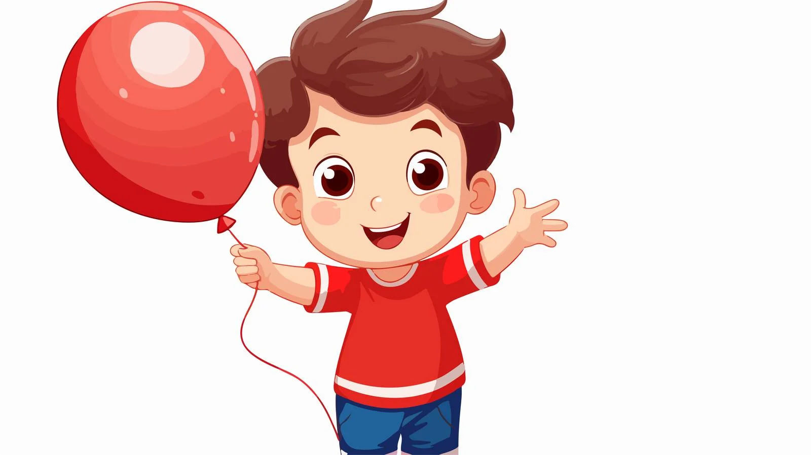 Cheerful Kid with Ball and Balloon — free download from Dotvec