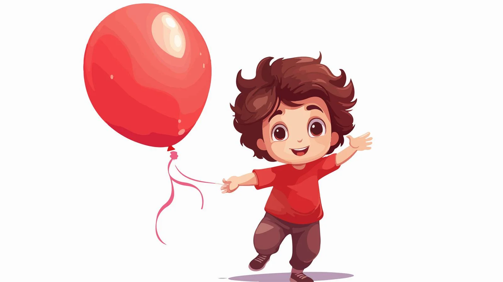 Joyful Kid with Ball and Balloon — free download from Dotvec