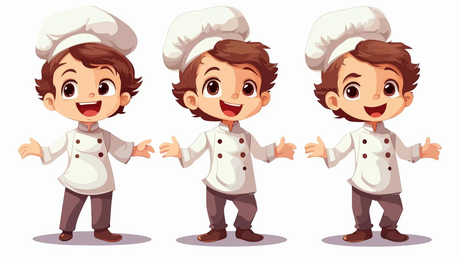 Smiling Young Chef Cartoon Character Illustration — free download from Dotvec