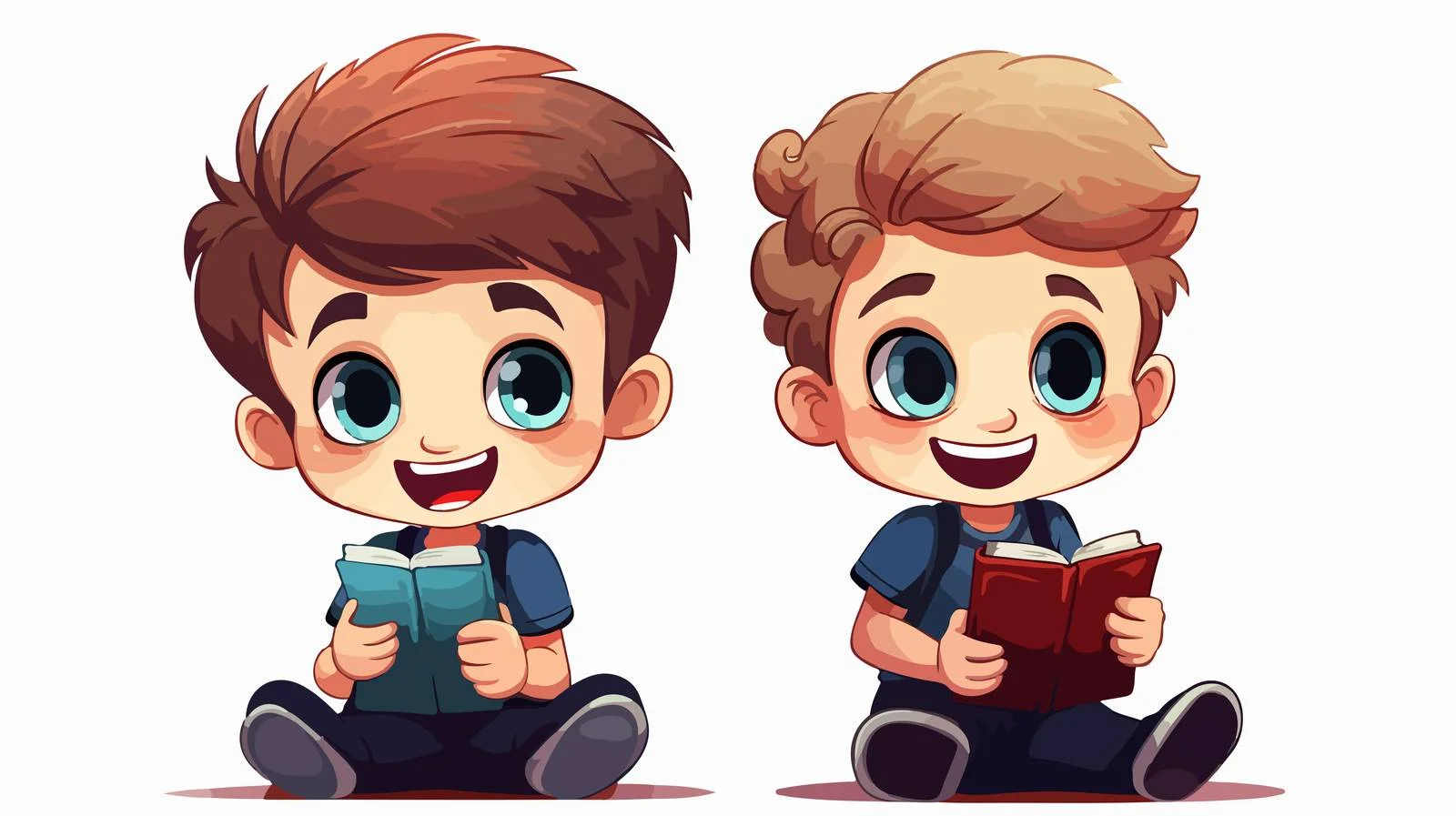 Young Boy Choosing Between Phone and Book — free download from Dotvec