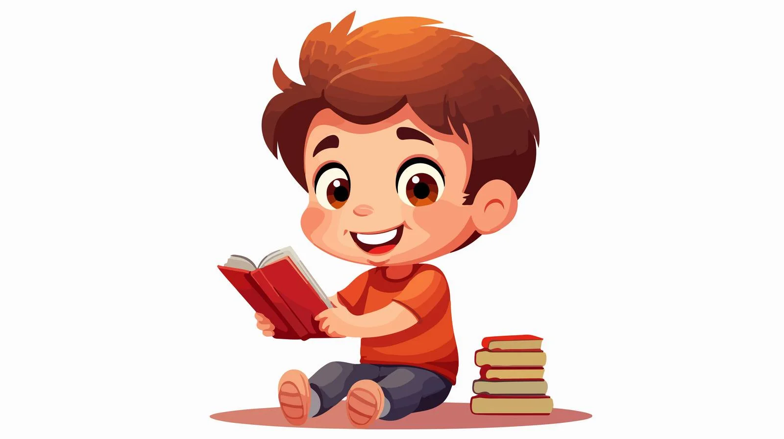 Young Boy Choosing Between Phone and Book — free download from Dotvec