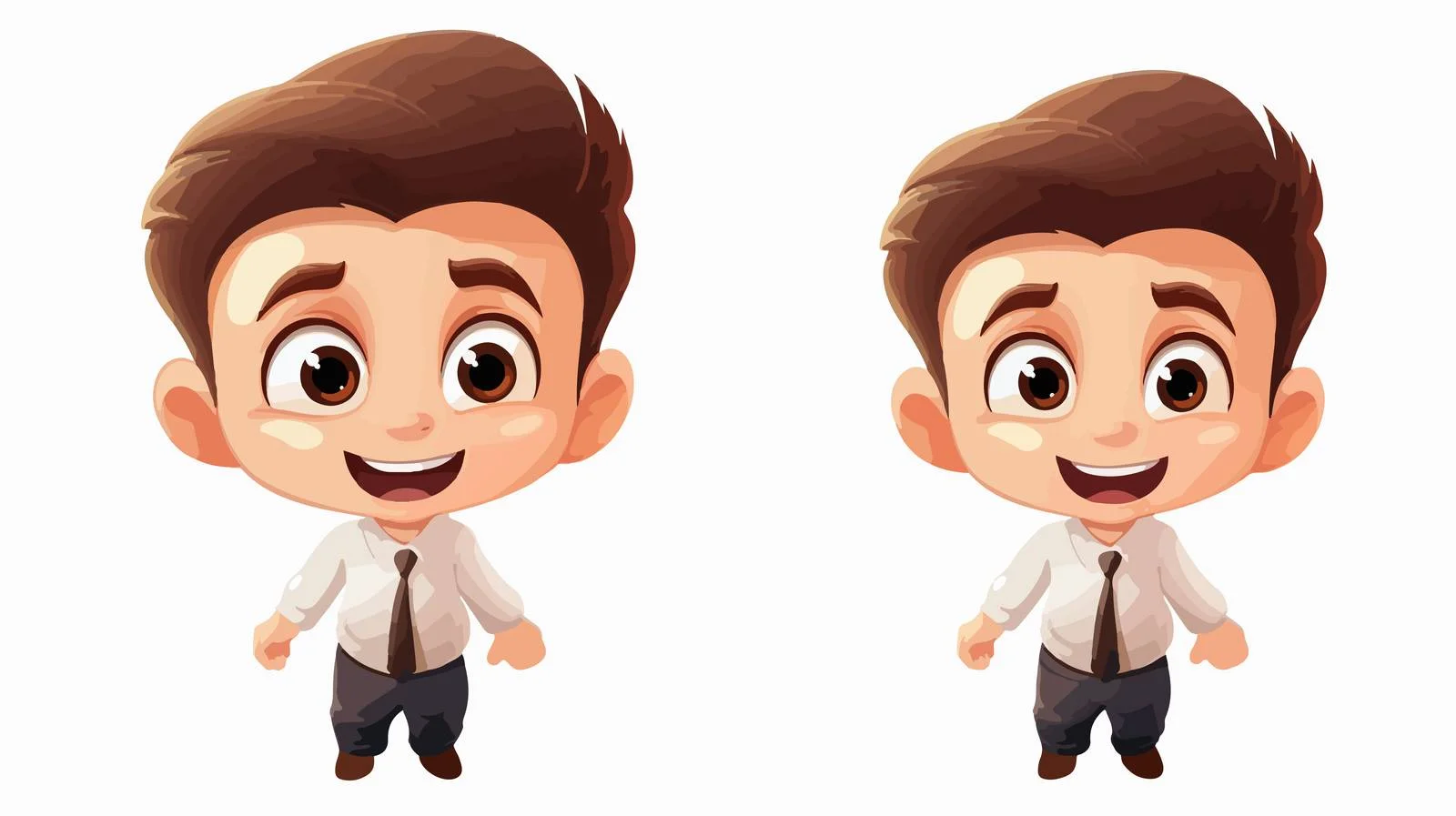 Cheerful Kid with Mascot Cartoon Vector — free download from Dotvec