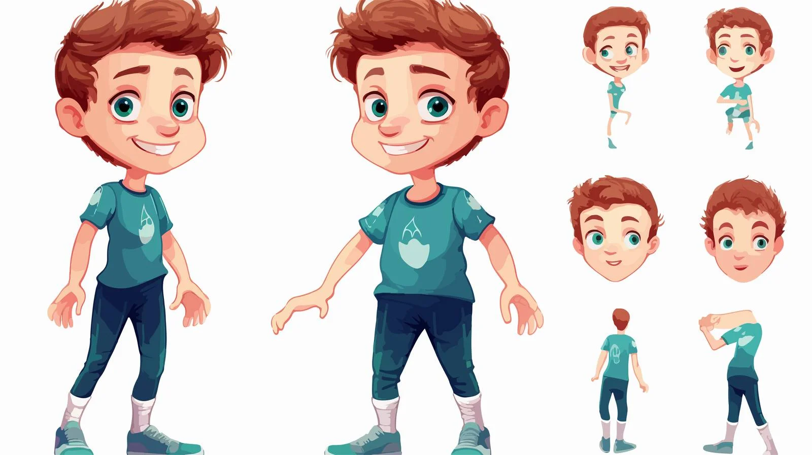 Child Anatomy Cartoon Study Illustration — free download from Dotvec