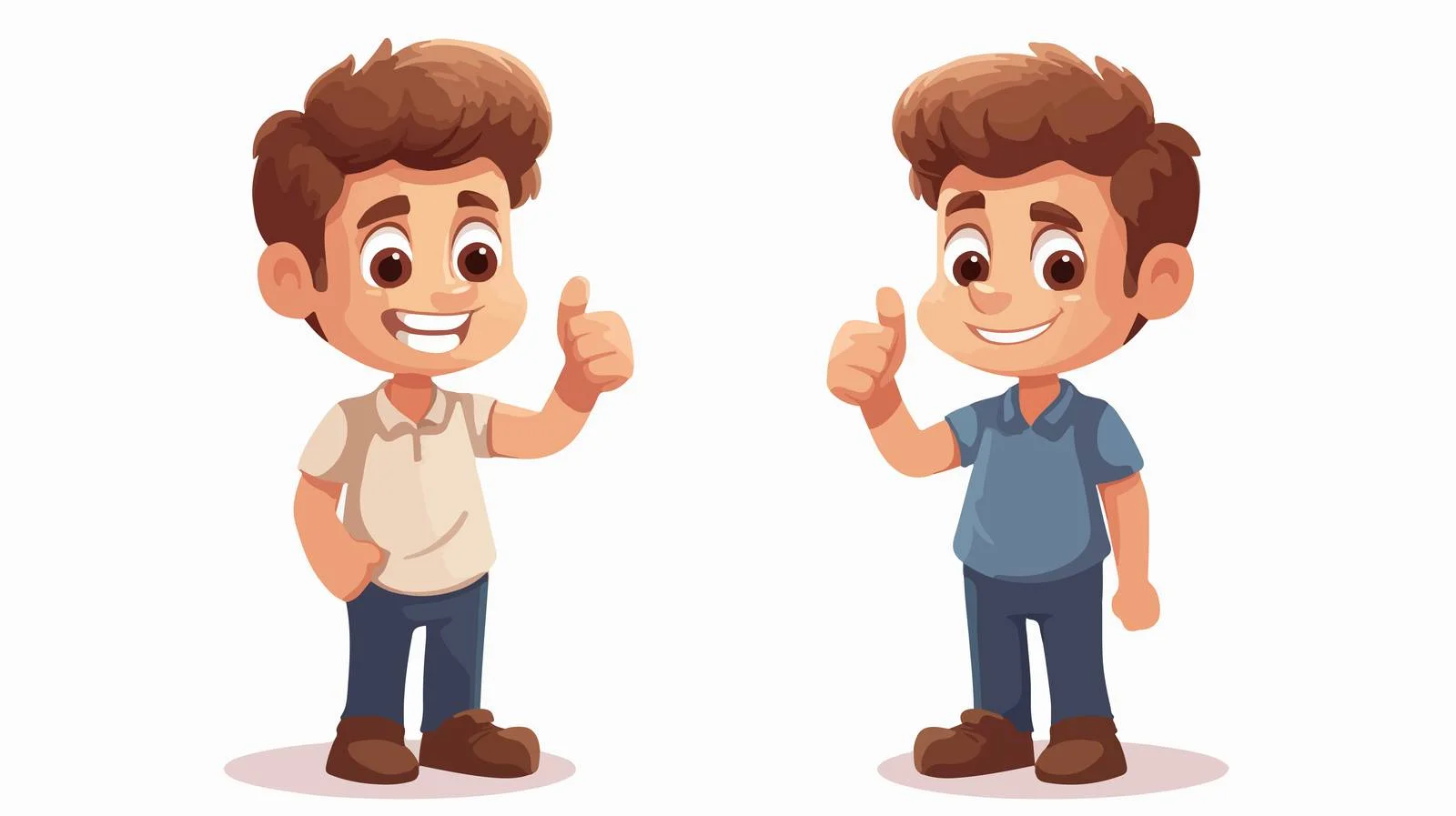 Cheerful Kid Cartoon Vector Illustration — free download from Dotvec