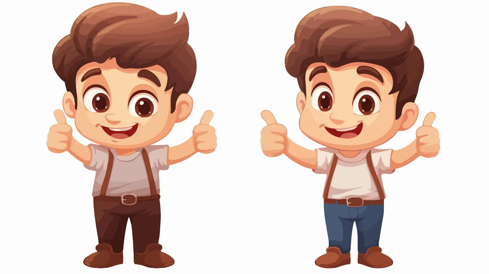 Cheerful Kid Vector Illustration — free download from Dotvec