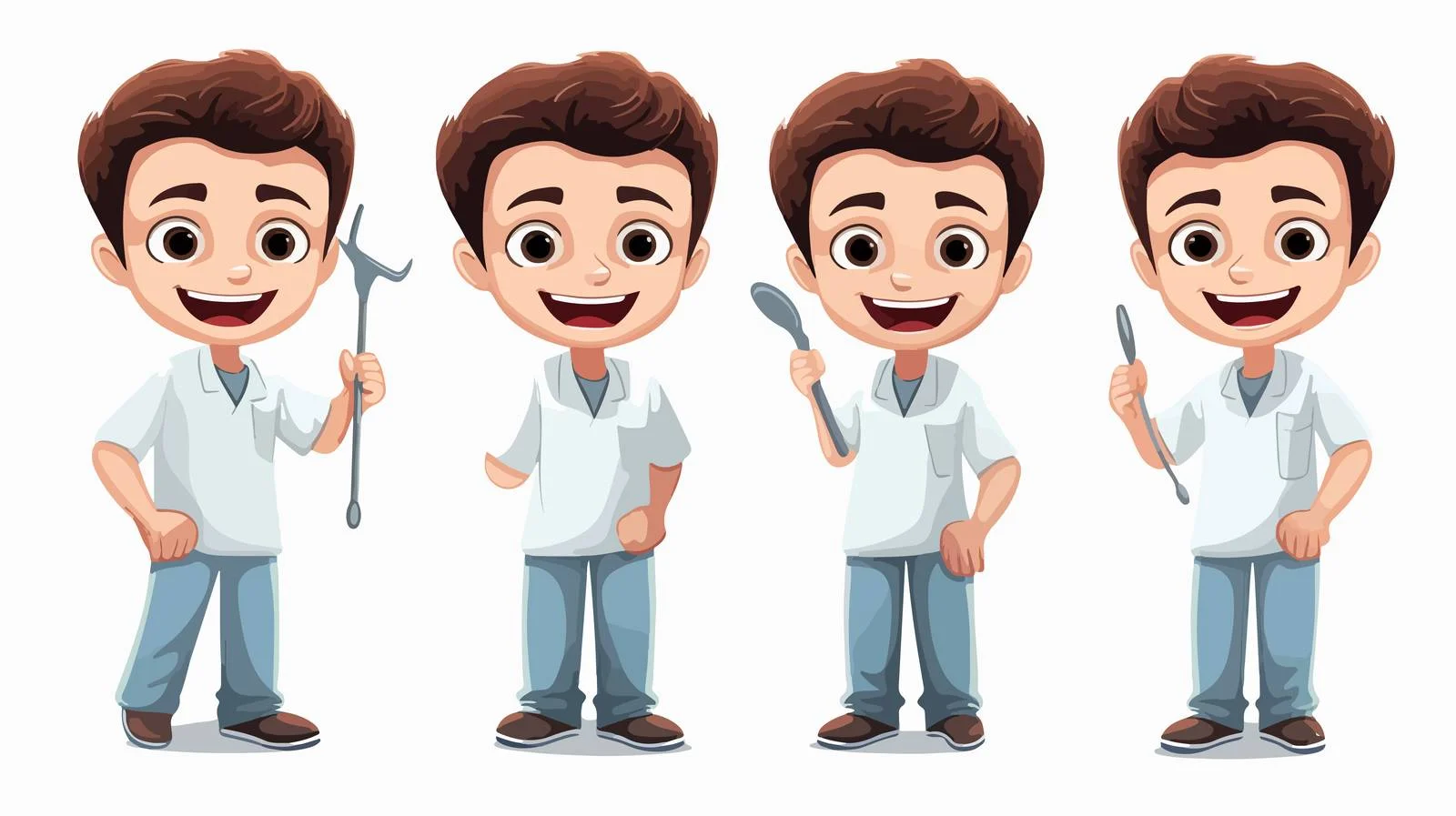 Child in Dentist Cartoon Uniform — free download from Dotvec