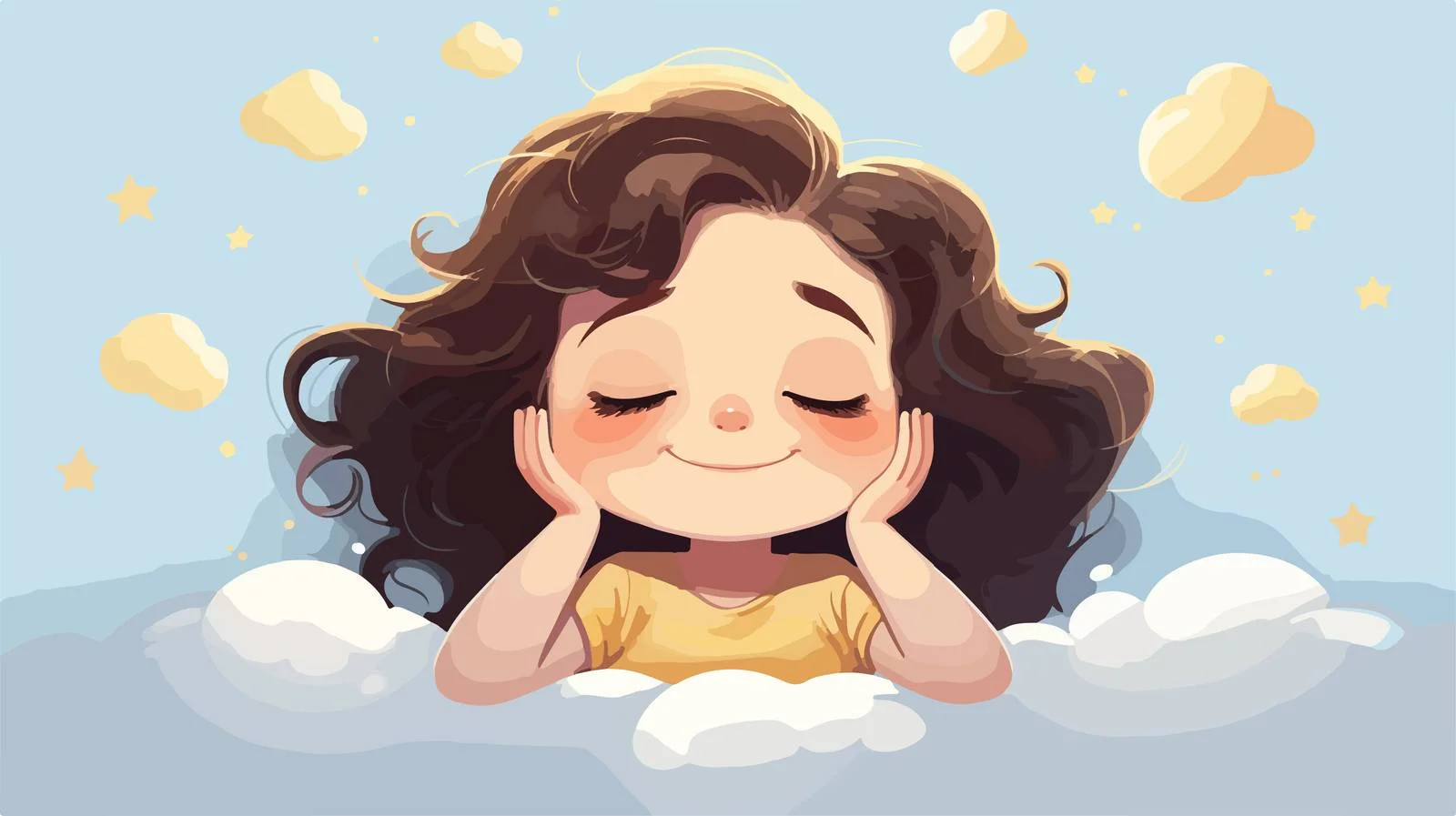 Cute Kid Dreaming Cartoon Future — free download from Dotvec