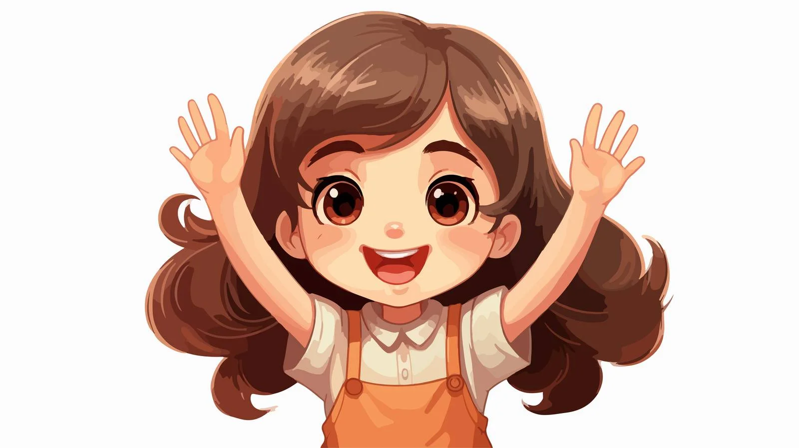 Joyful Kid with Cartoon Mascot Vector — free download from Dotvec