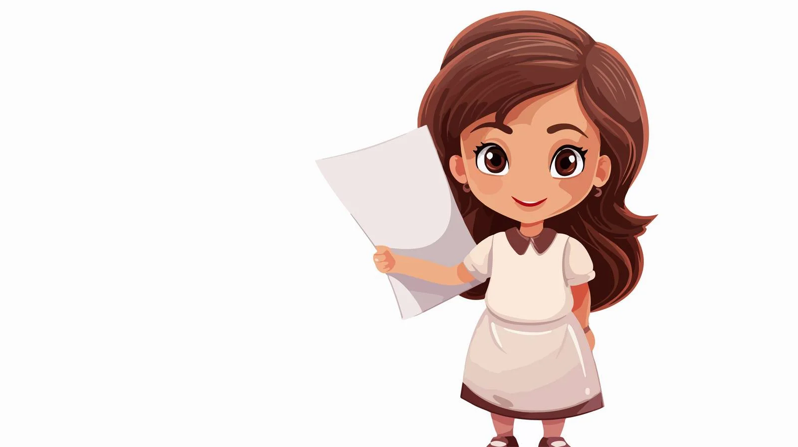 Cute Waiter Taking Cartoon Order — free download from Dotvec