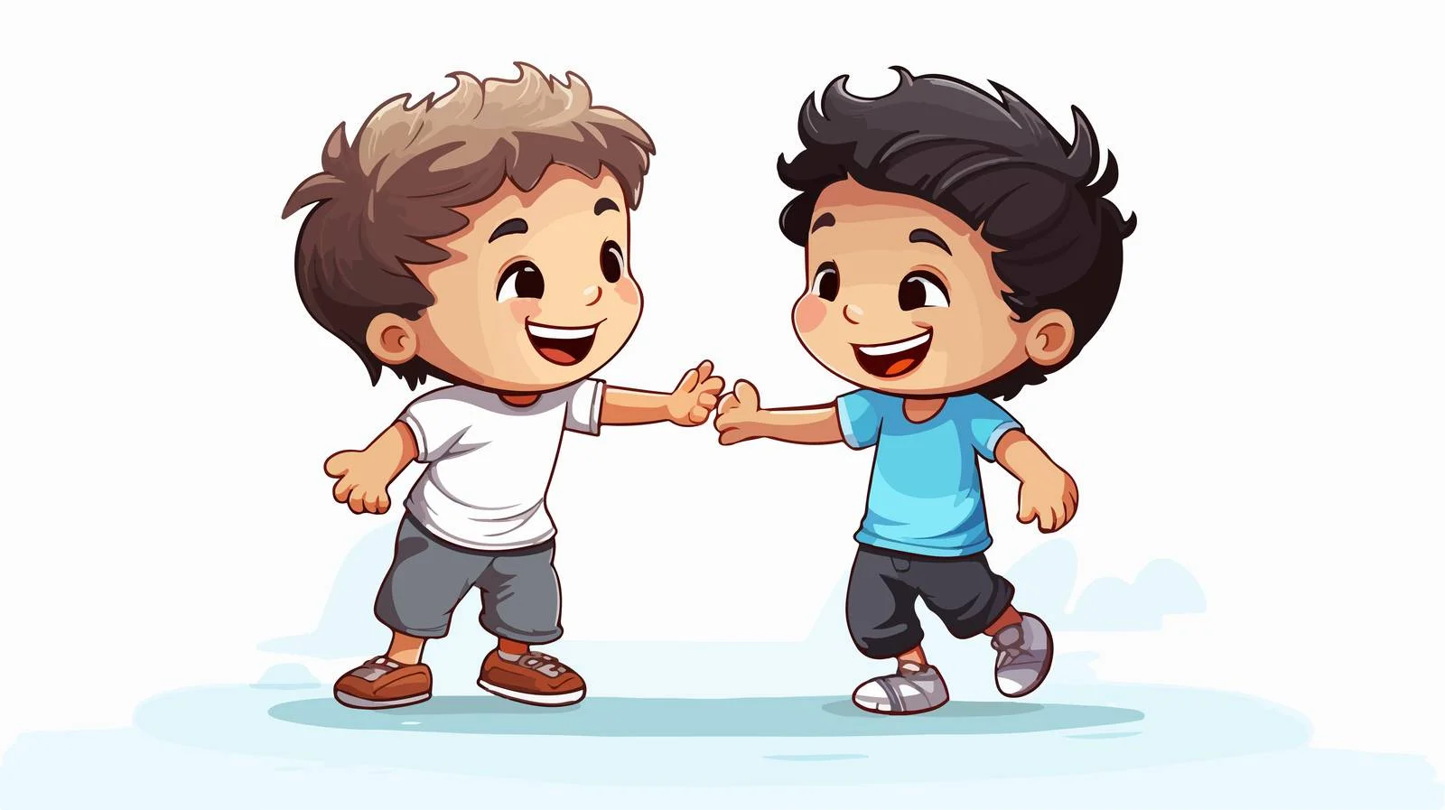 Joyful Kids Playing Cartoon Vector Illustration — free download from Dotvec