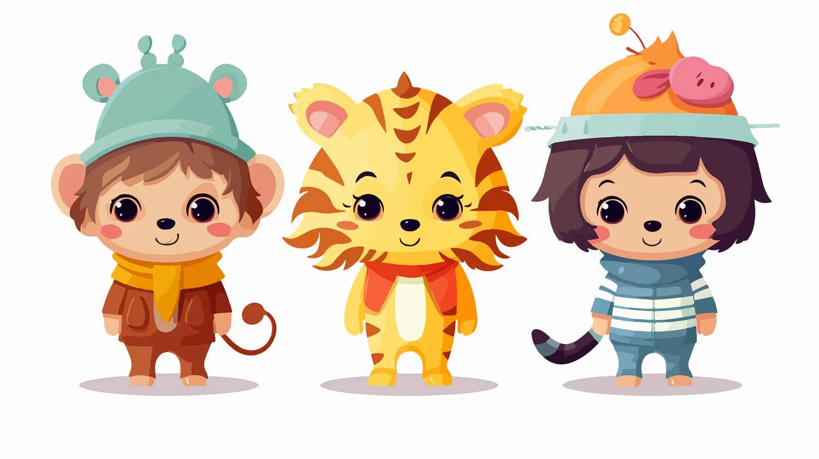 Kid in Animal Party Costume — free download from Dotvec
