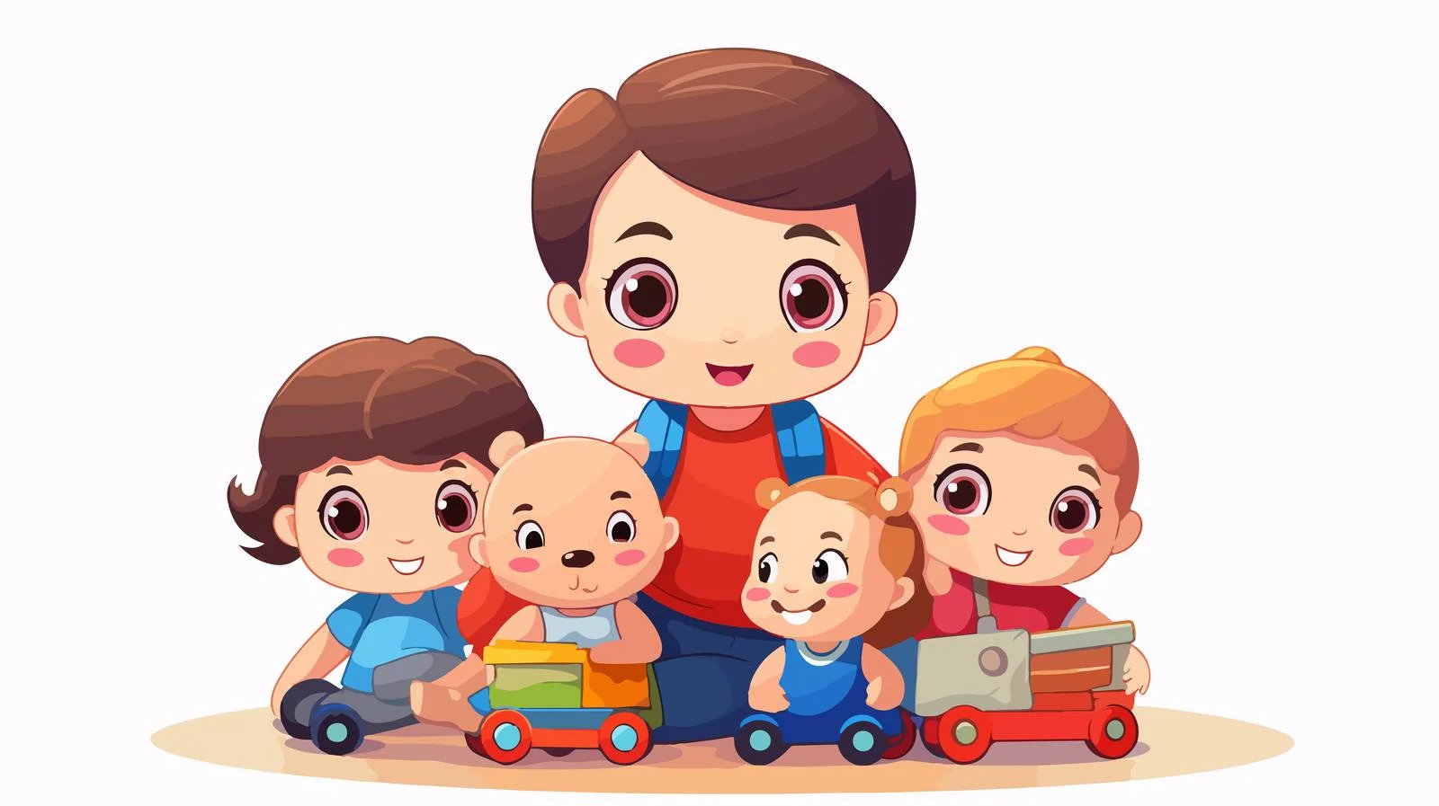 Joyful Classroom Scene — free download from Dotvec