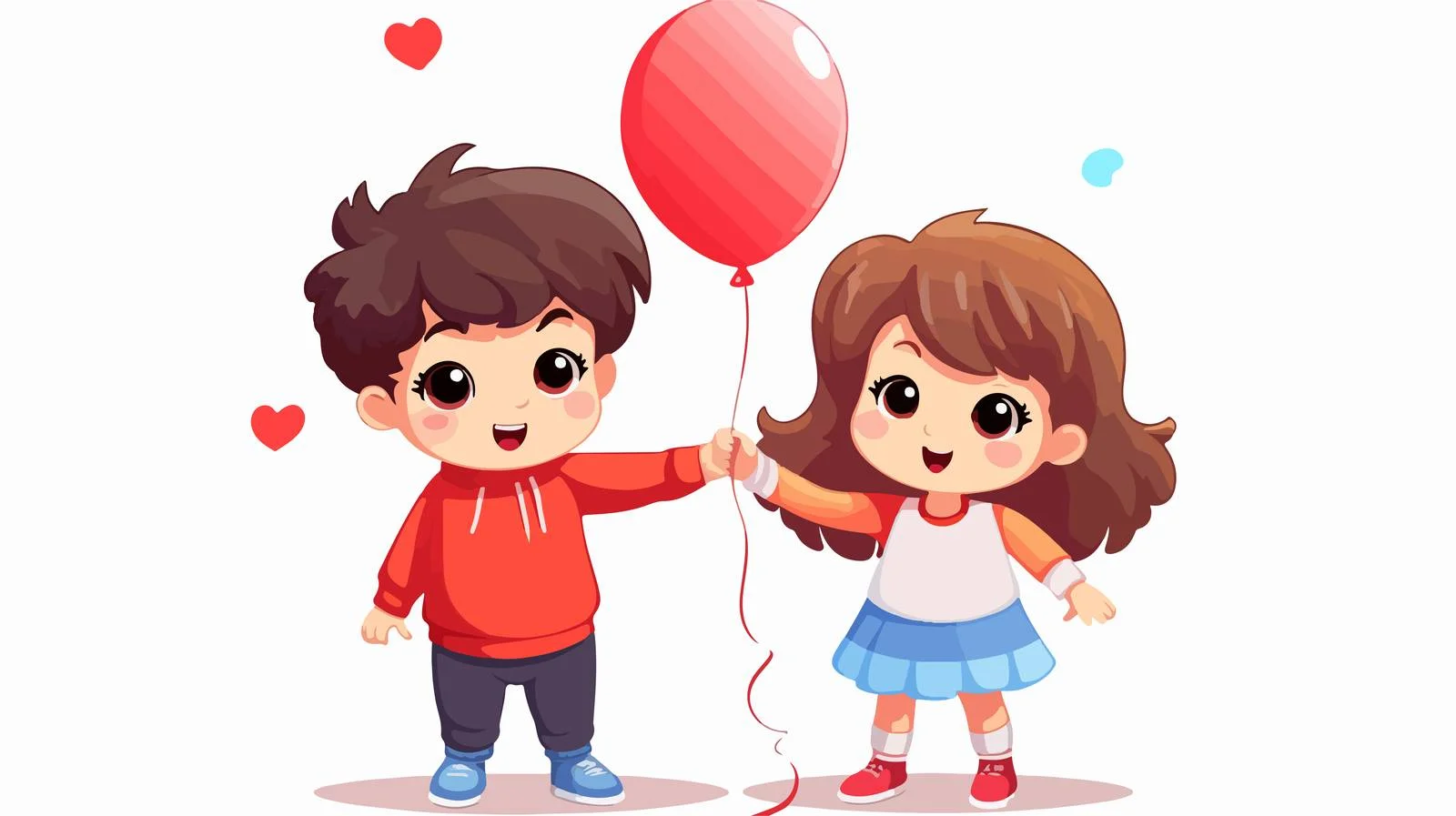 Cheerful Kids Balloon Car Picture — free download from Dotvec