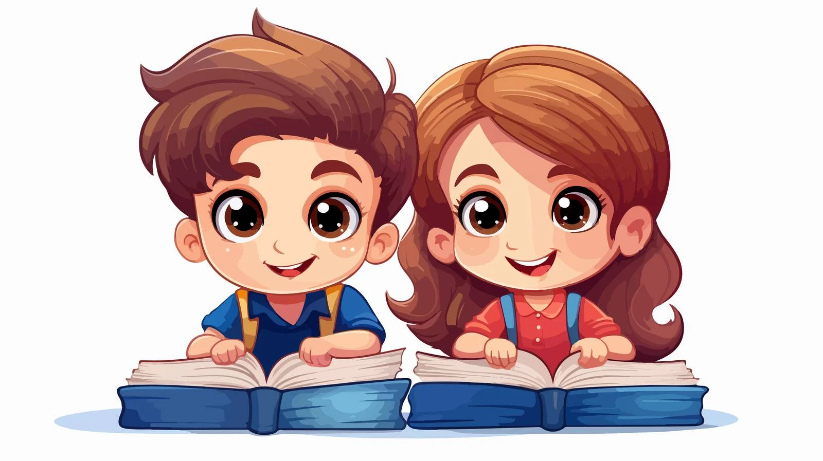 Adorable Kids Studying Together — free download from Dotvec