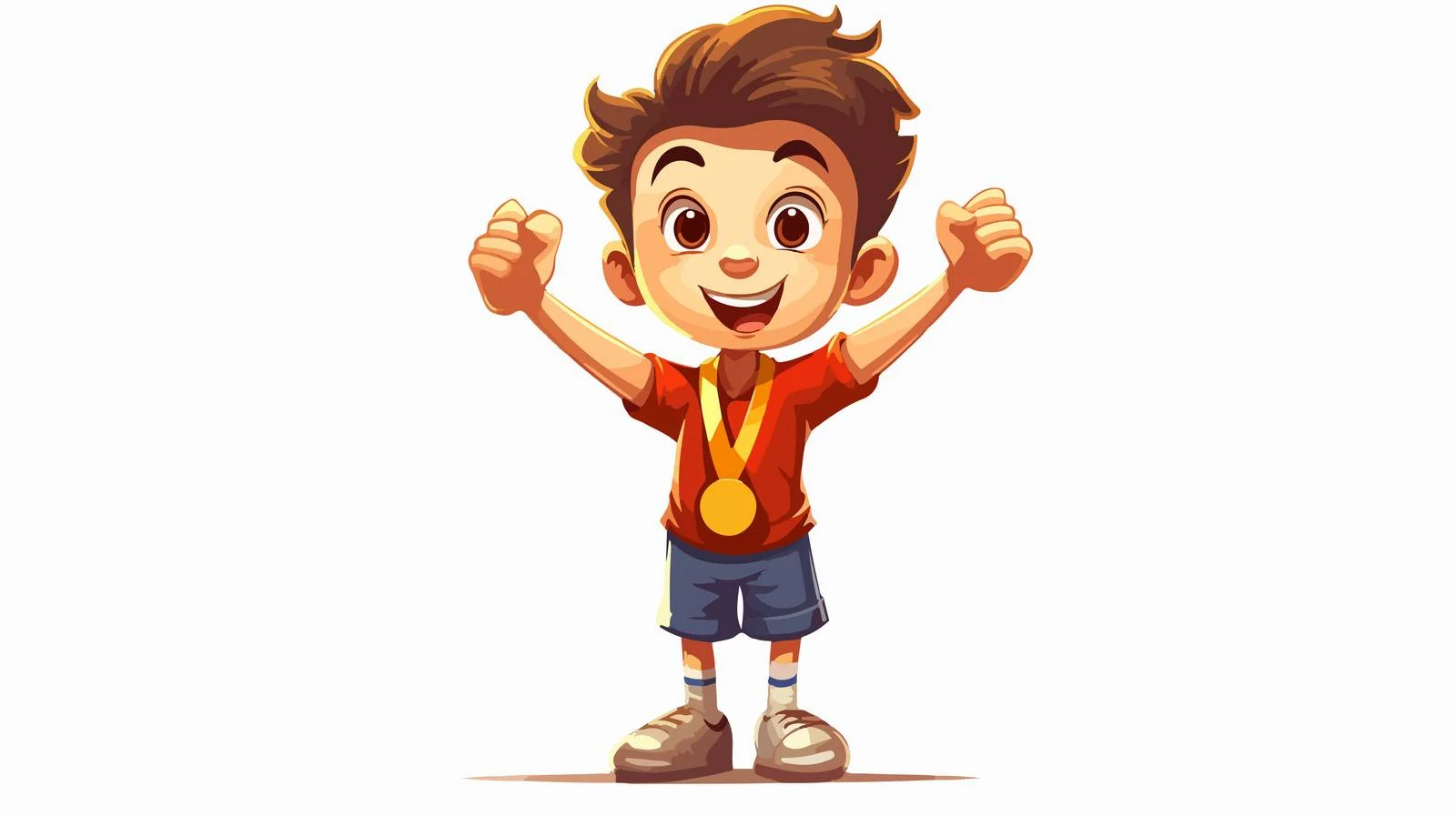 Young Champion with Medal and Trophy — free download from Dotvec