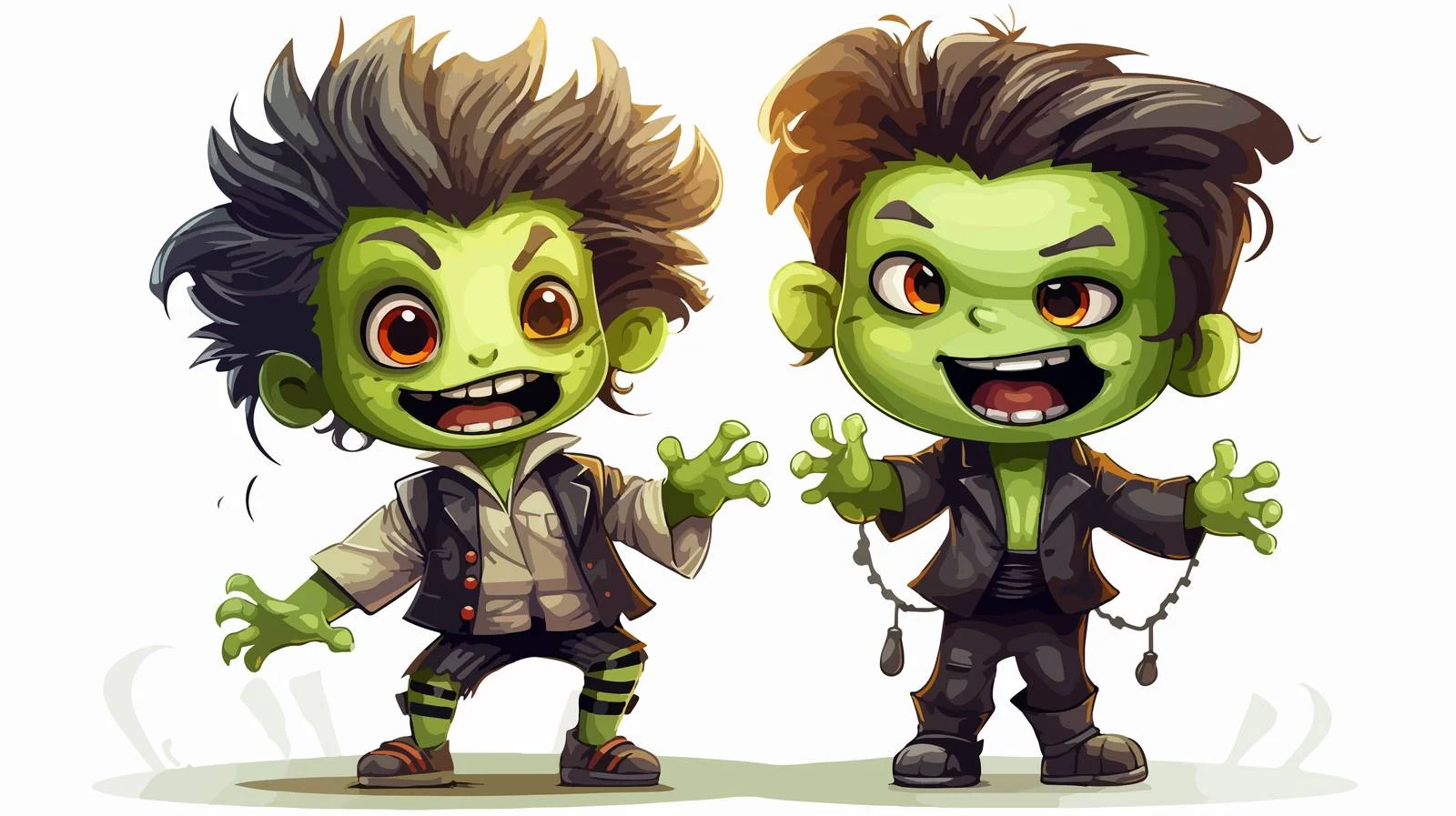 Joyful Kids Celebrating Halloween — free download from Dotvec