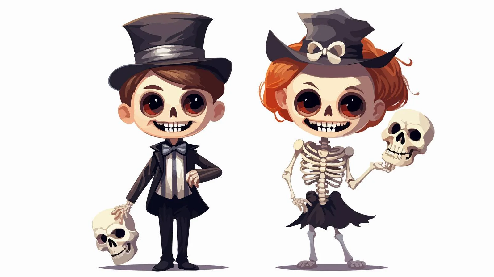 Children Celebrating Halloween — free download from Dotvec