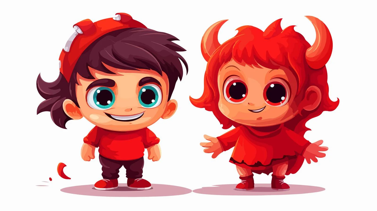 Joyful Kids Celebrating Halloween — free download from Dotvec