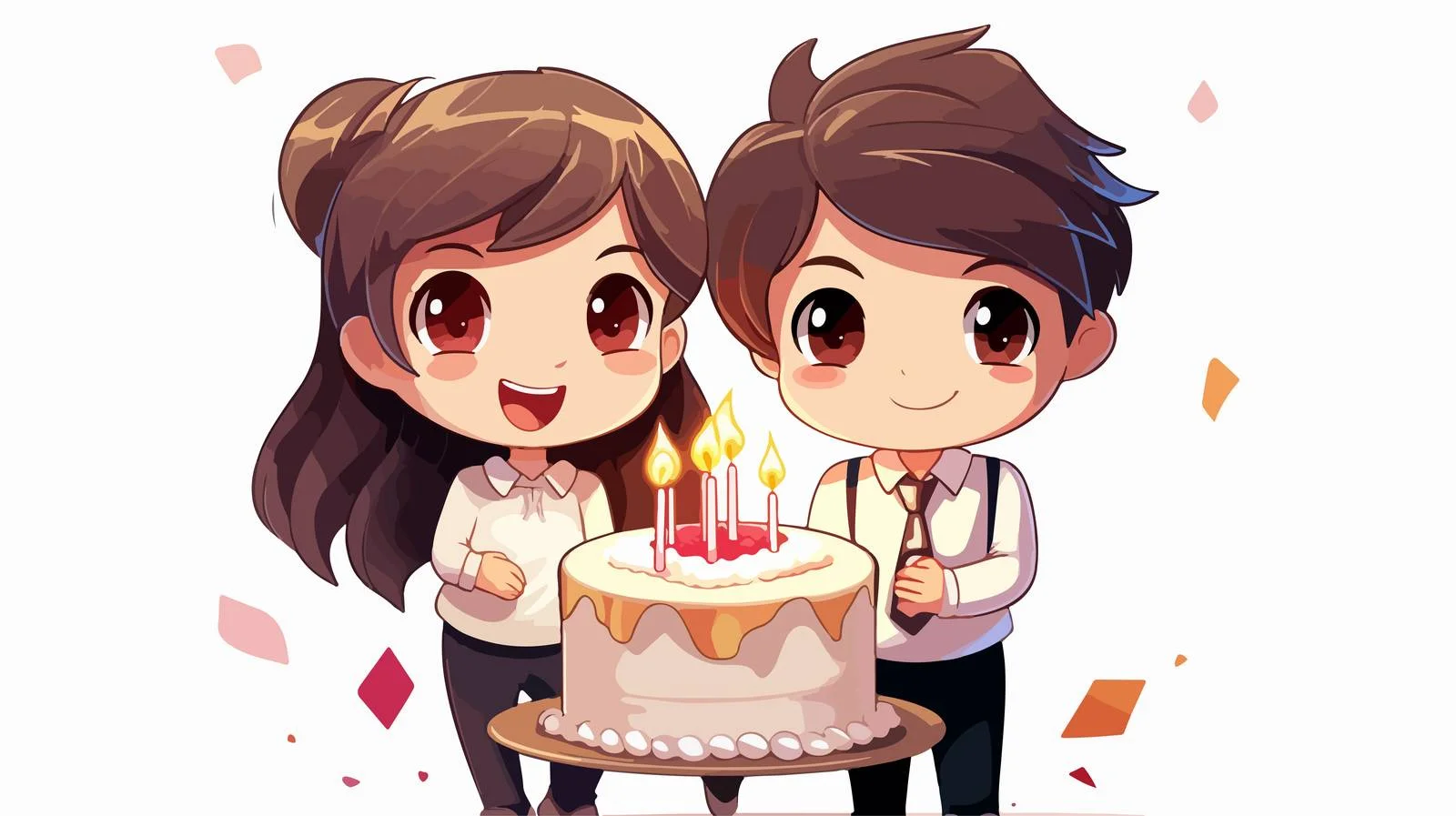 Joyful Children Holding Birthday Celebration — free download from Dotvec