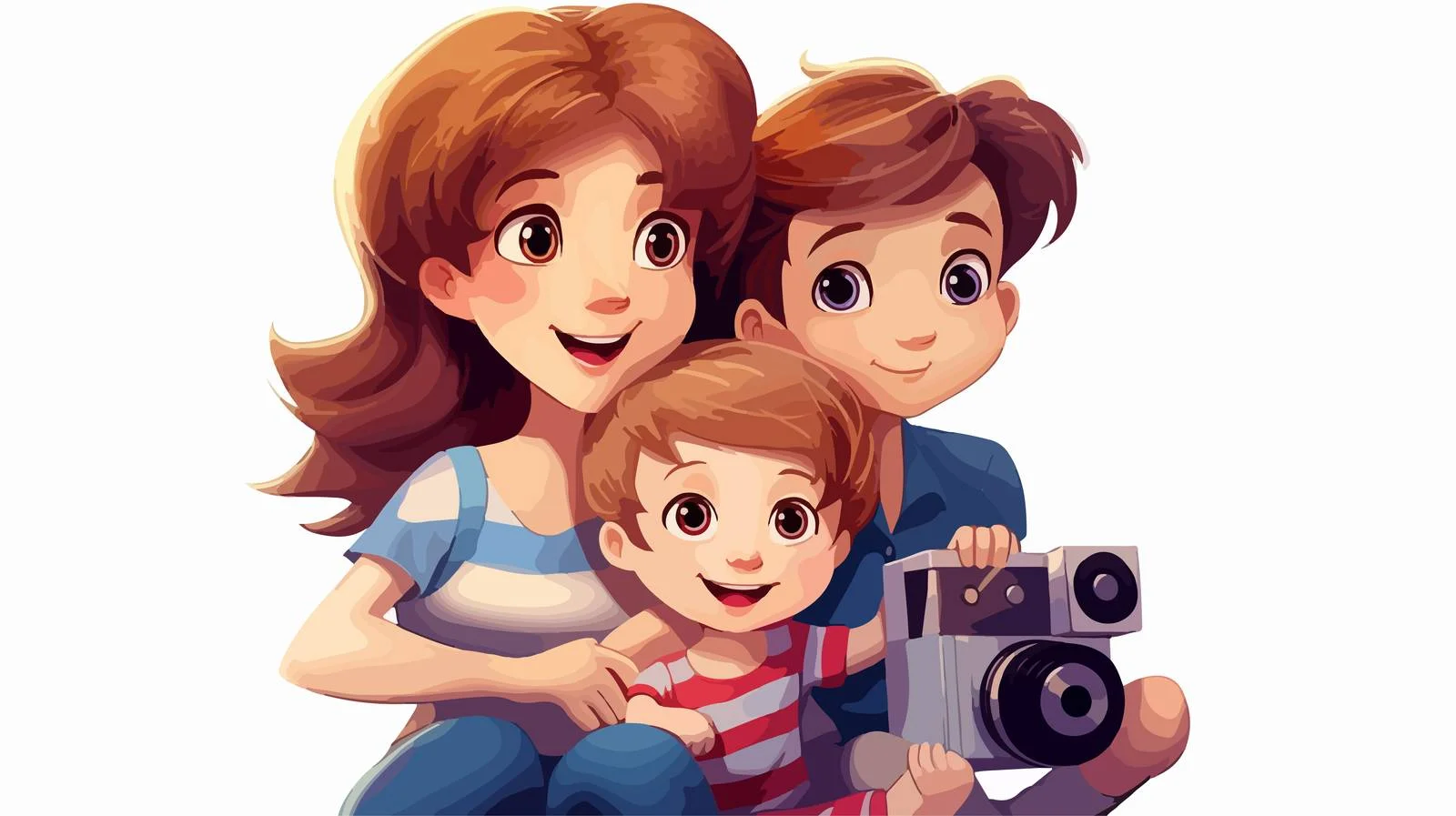 Joyful Kids Watching Movie Together — free download from Dotvec