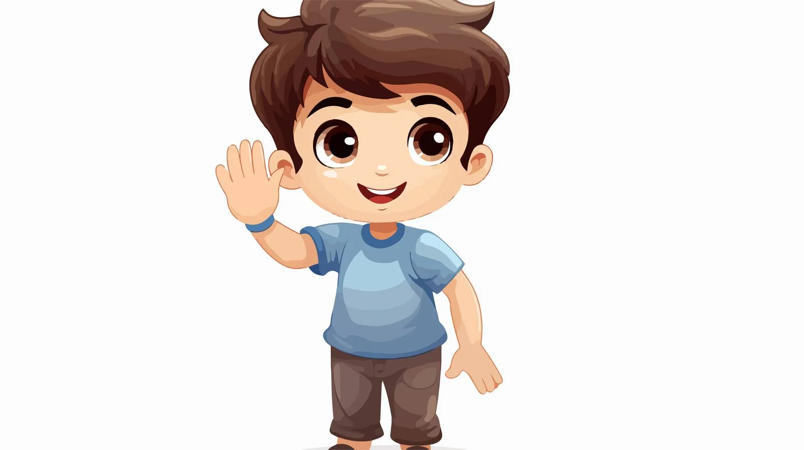 Cheerful Little Boy Clapping Hands — free download from Dotvec