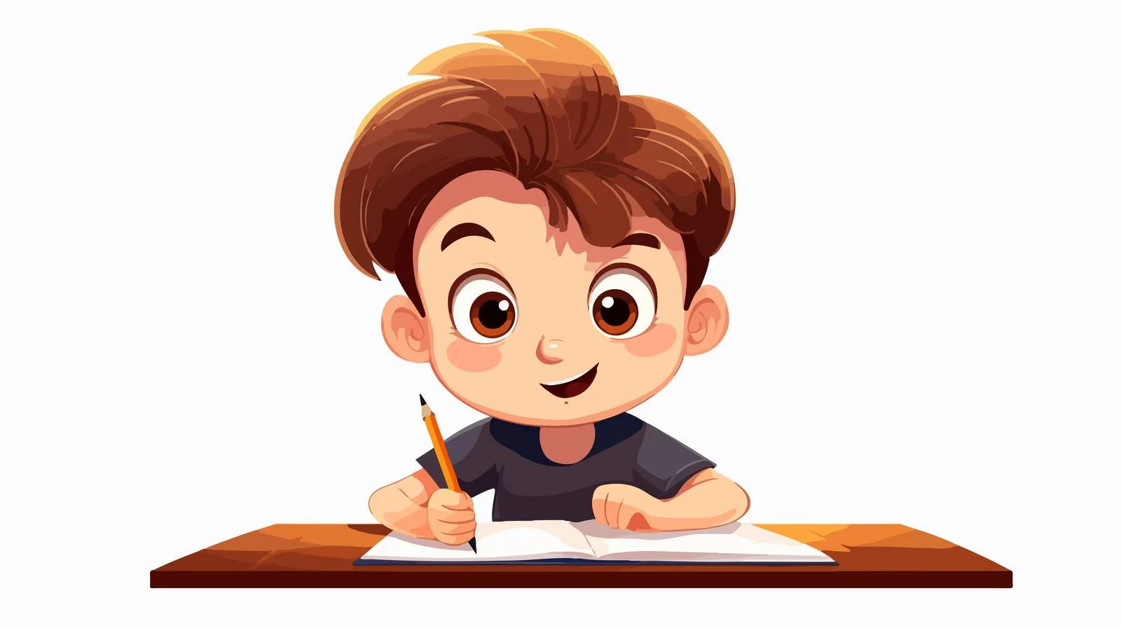 Thoughtful Young Student Cartoon — free download from Dotvec