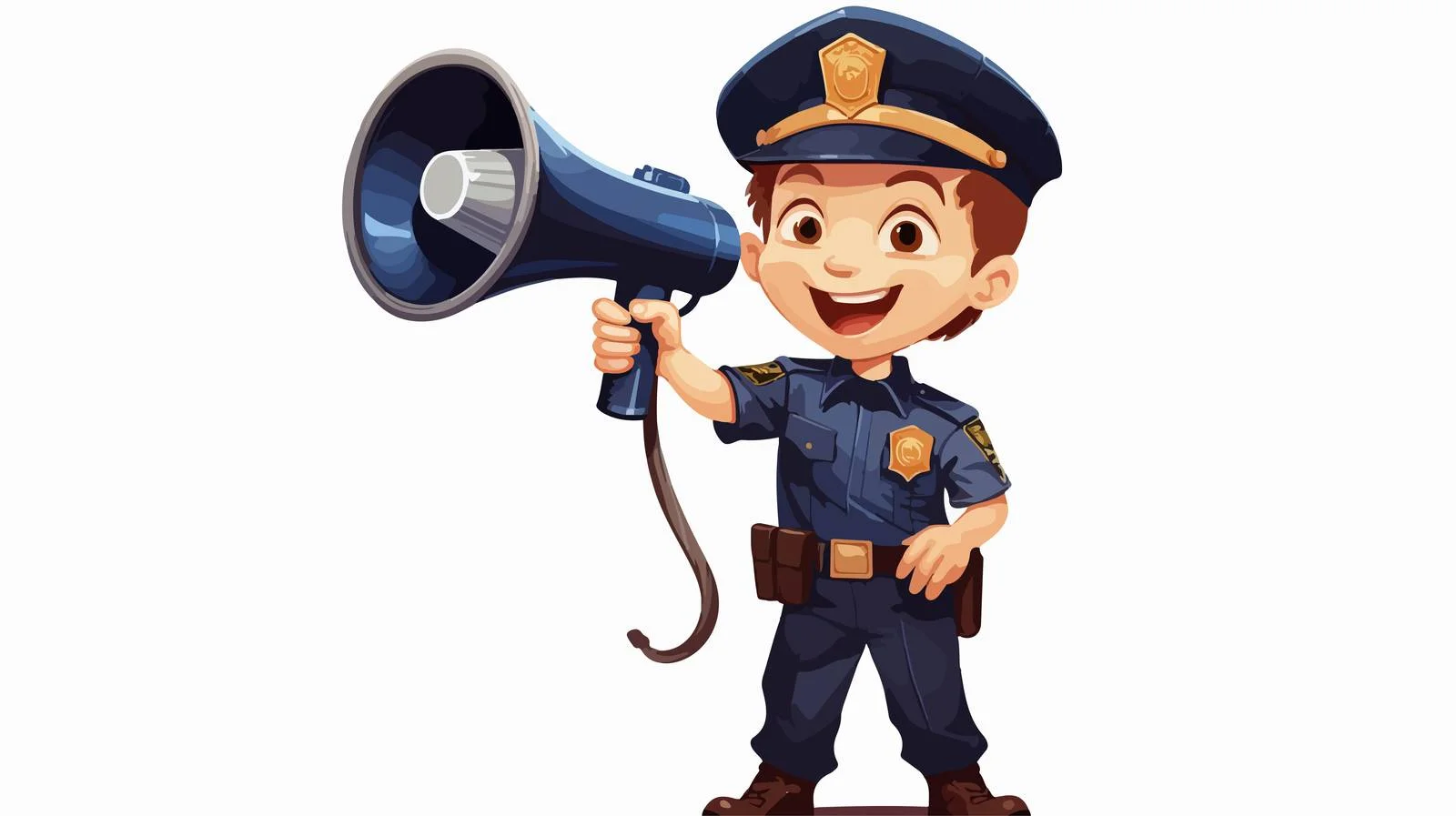 Young Police Officer Smiling — free download from Dotvec