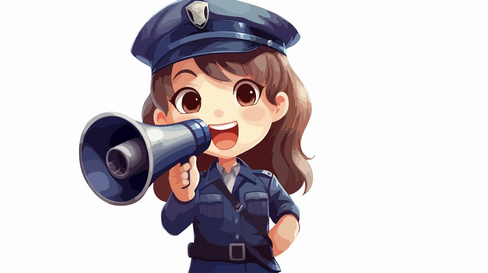 Adorable Kid in Police Uniform — free download from Dotvec
