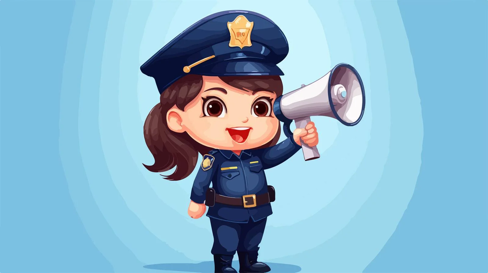 Cheerful Young Officer — free download from Dotvec