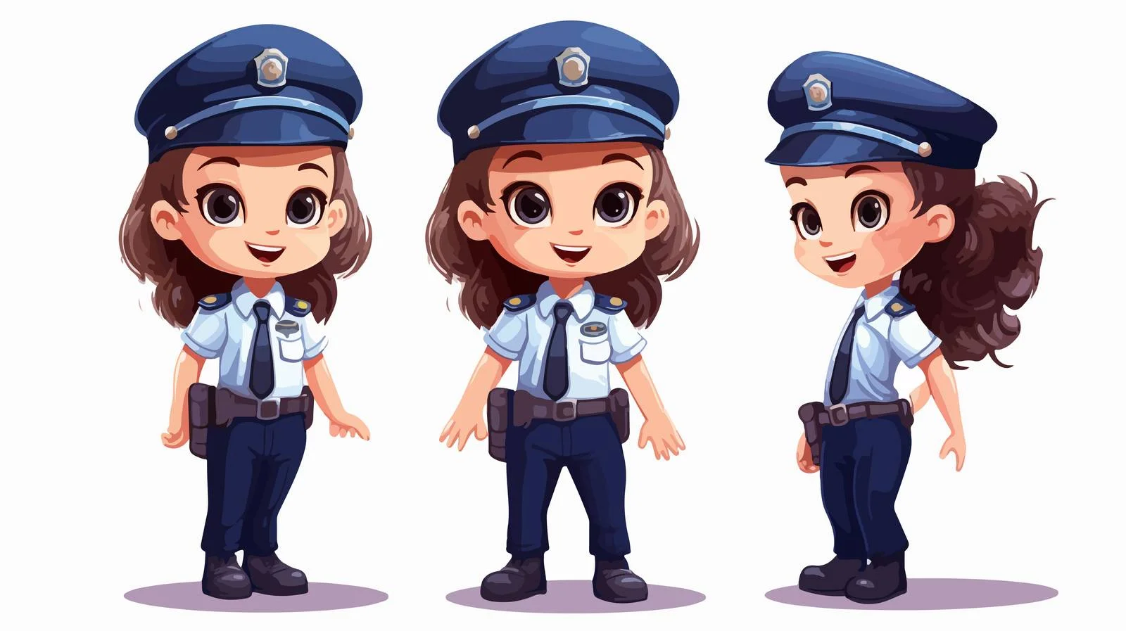 Adorable Kid in Police Uniform — free download from Dotvec