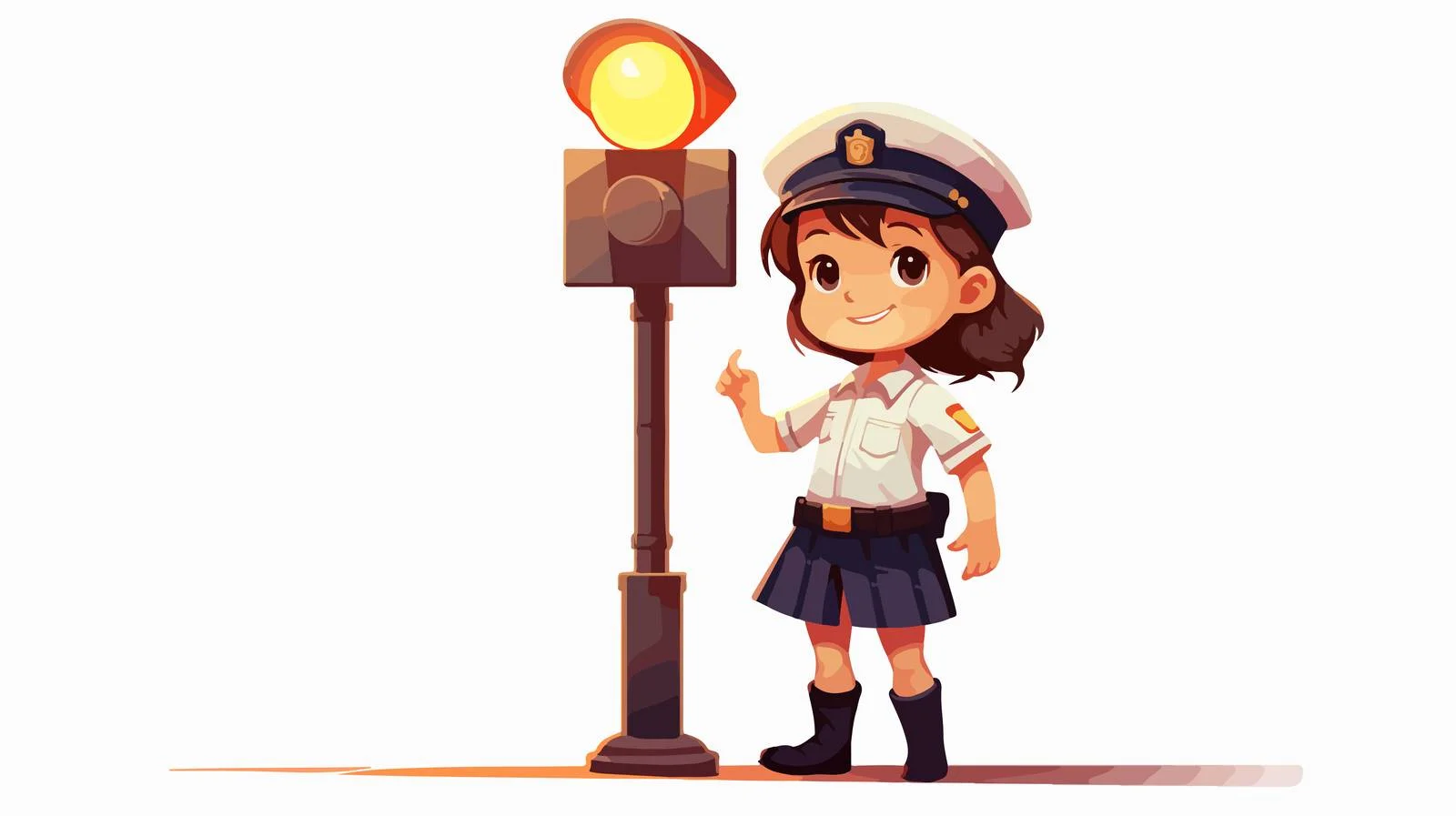Adorable Kid in Police Uniform — free download from Dotvec