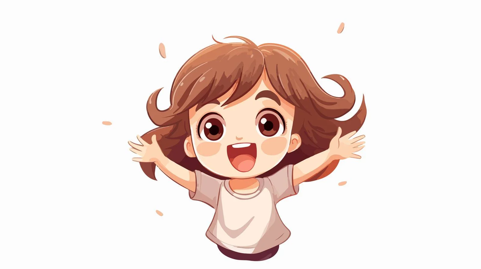 Cheerful Kid Character Cartoon Logo — free download from Dotvec