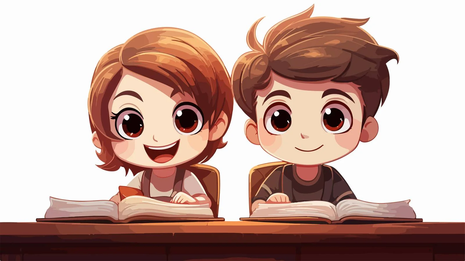 Young Kids Studying Together — free download from Dotvec