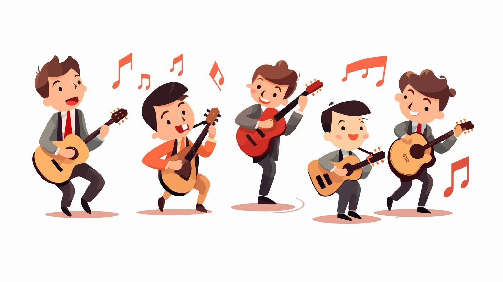 Cheerful Music Hobby Vector Illustration — free download from Dotvec