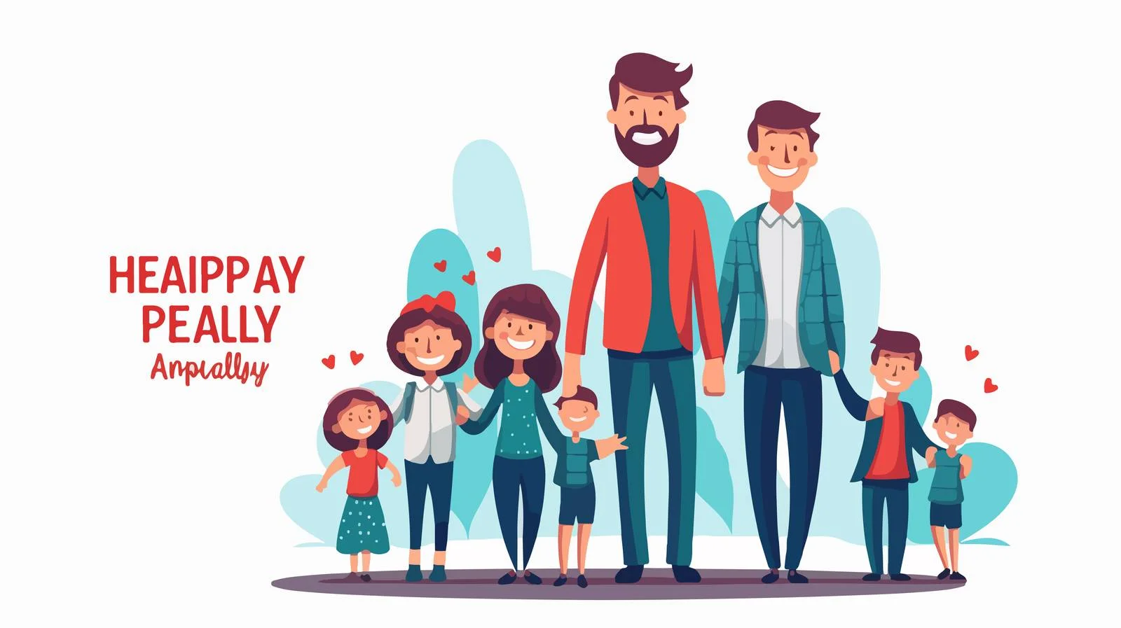 Family Day Greeting Card Vector Illustration — free download from Dotvec