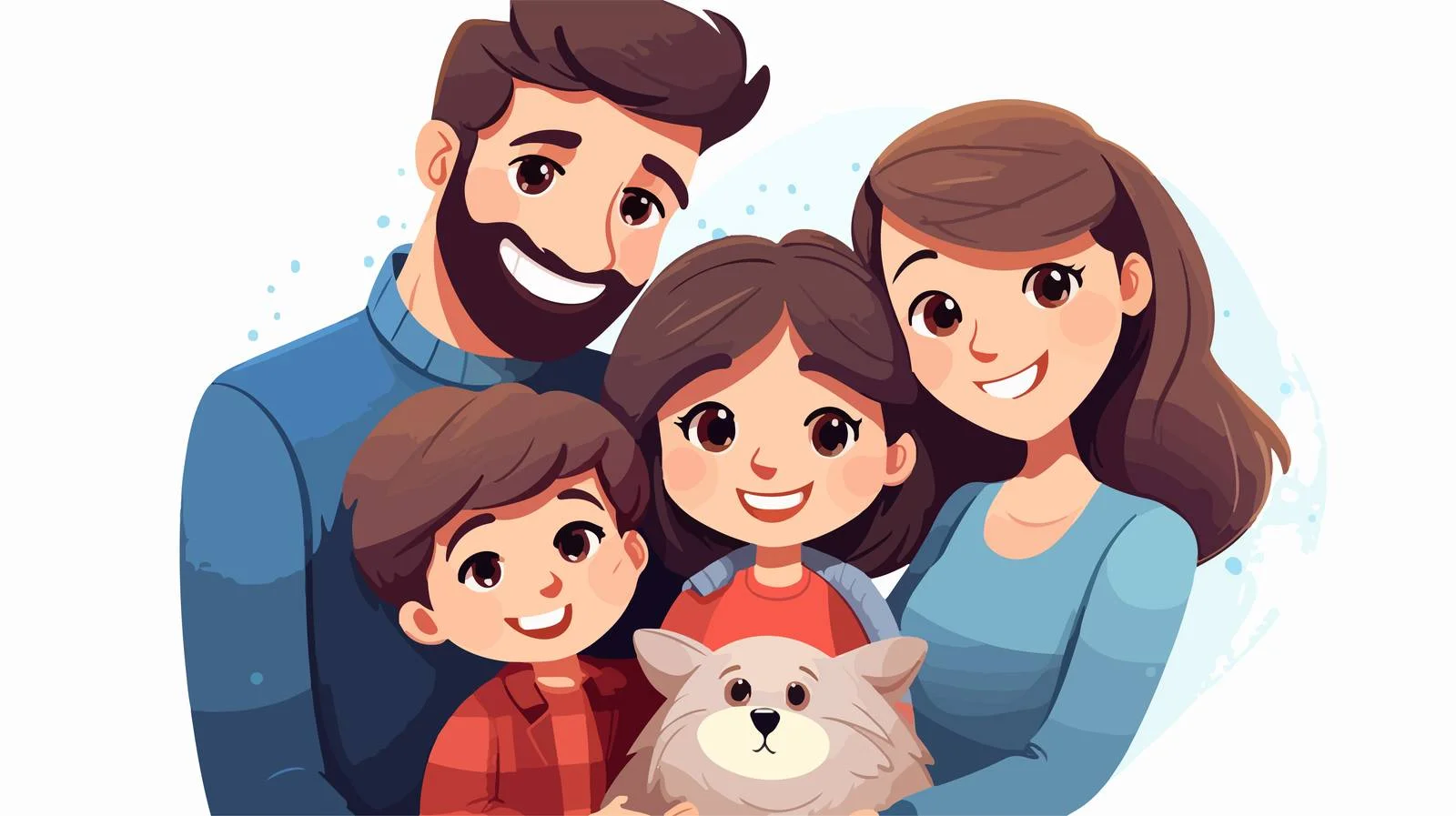 Family Day Greeting Card Vector Illustration — free download from Dotvec