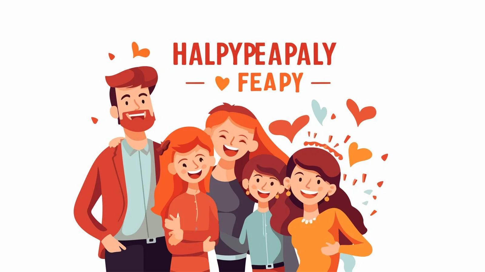 Family Day Greeting Card Vector Illustration — free download from Dotvec