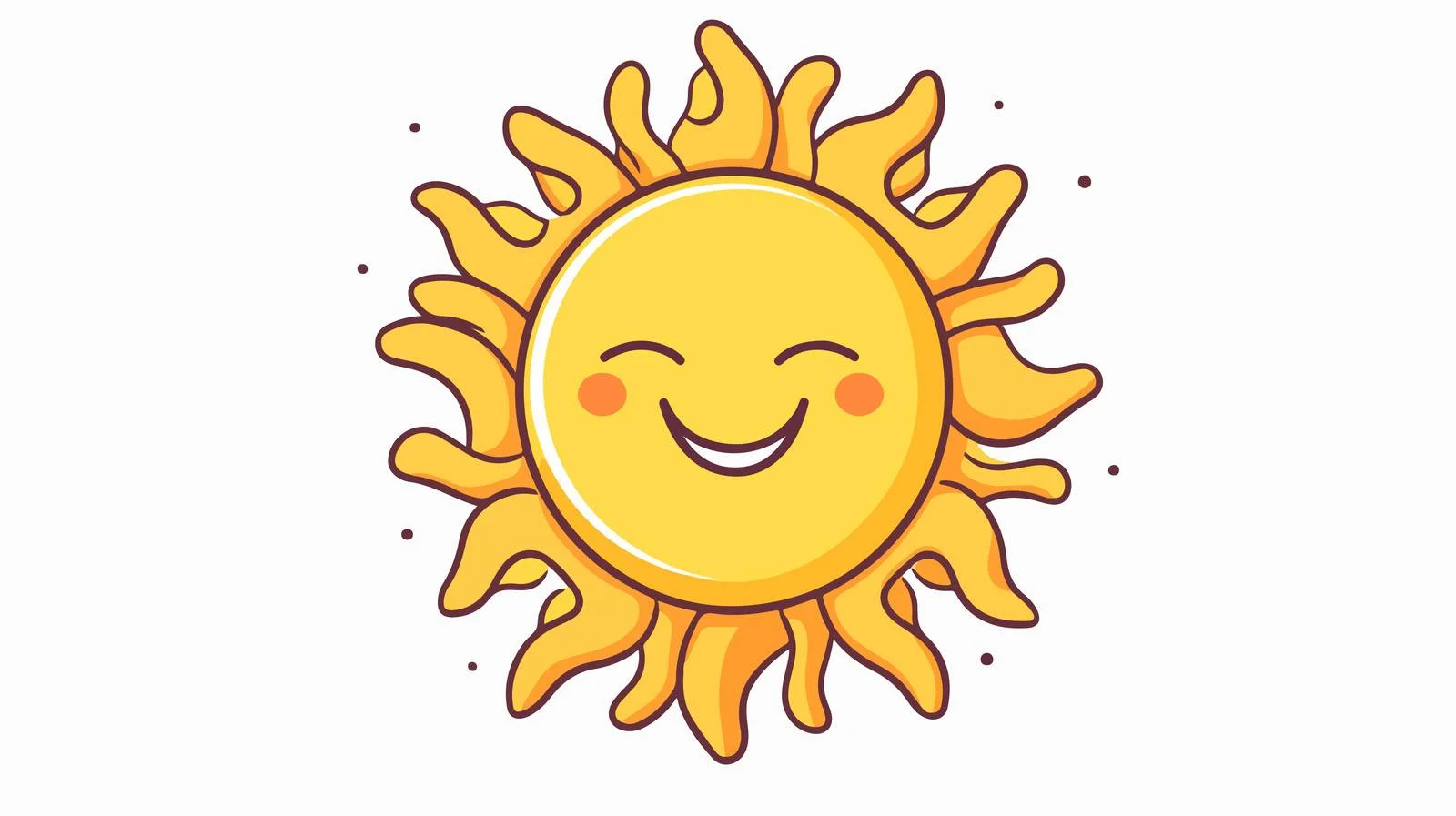 Retro Cartoon Sun Vector Illustration — free download from Dotvec
