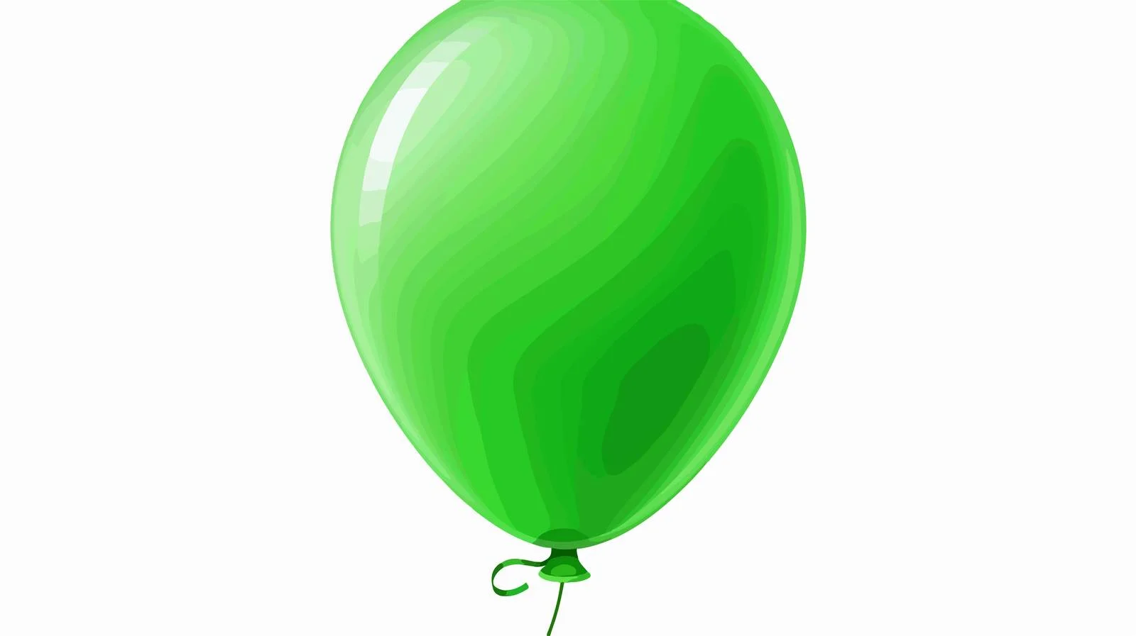 Cheerful Green Balloon Cartoon Vector Illustration — free download from Dotvec