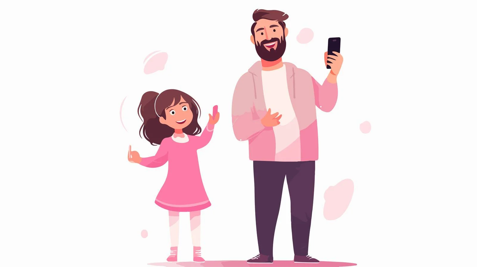 Happy Family Using Smartphone Together — free download from Dotvec