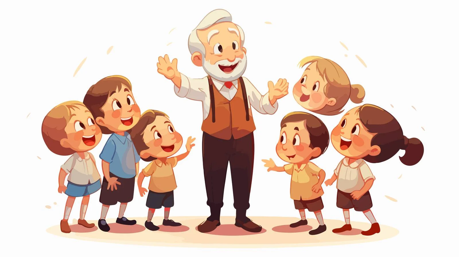 Family Story Time Cartoon Vector Illustration — free download from Dotvec