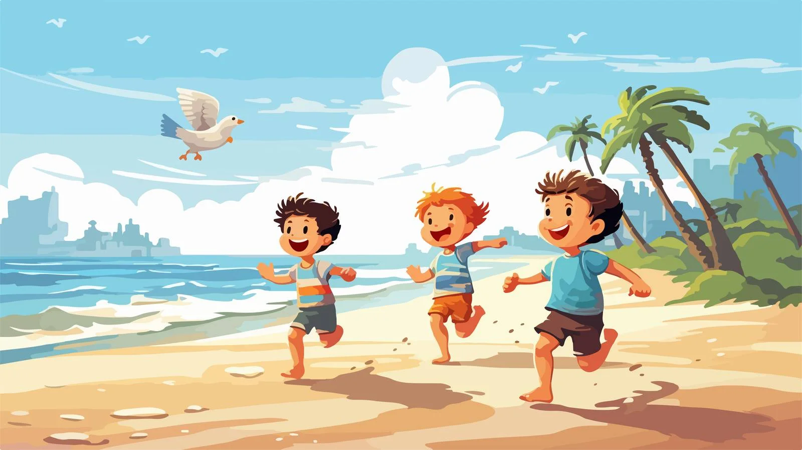 Joyful Beach Playtime — free download from Dotvec
